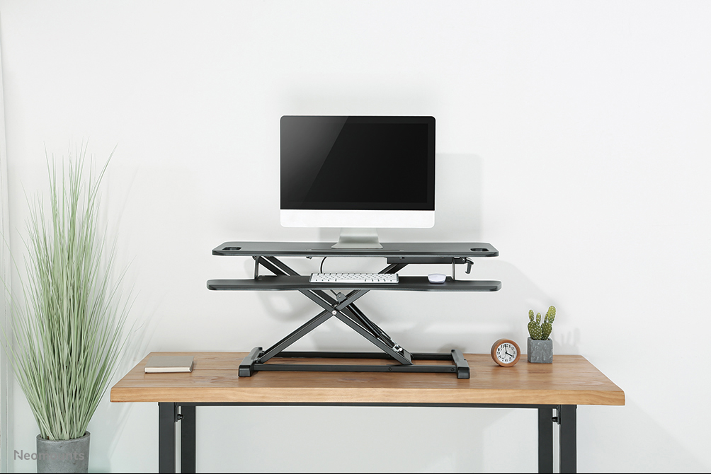 Neomounts NS-WS300BLACK Sitz-Steh-Arbeitsplatz - Gasfeder